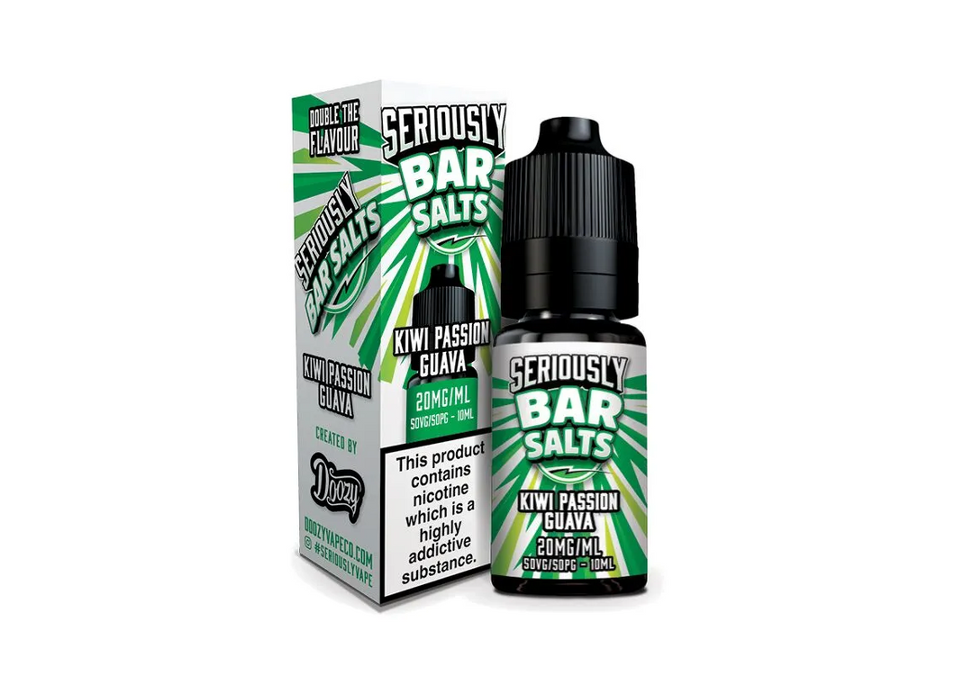 Doozy Seriously Bar SALT 10ML Kiwi passion guava 20mg