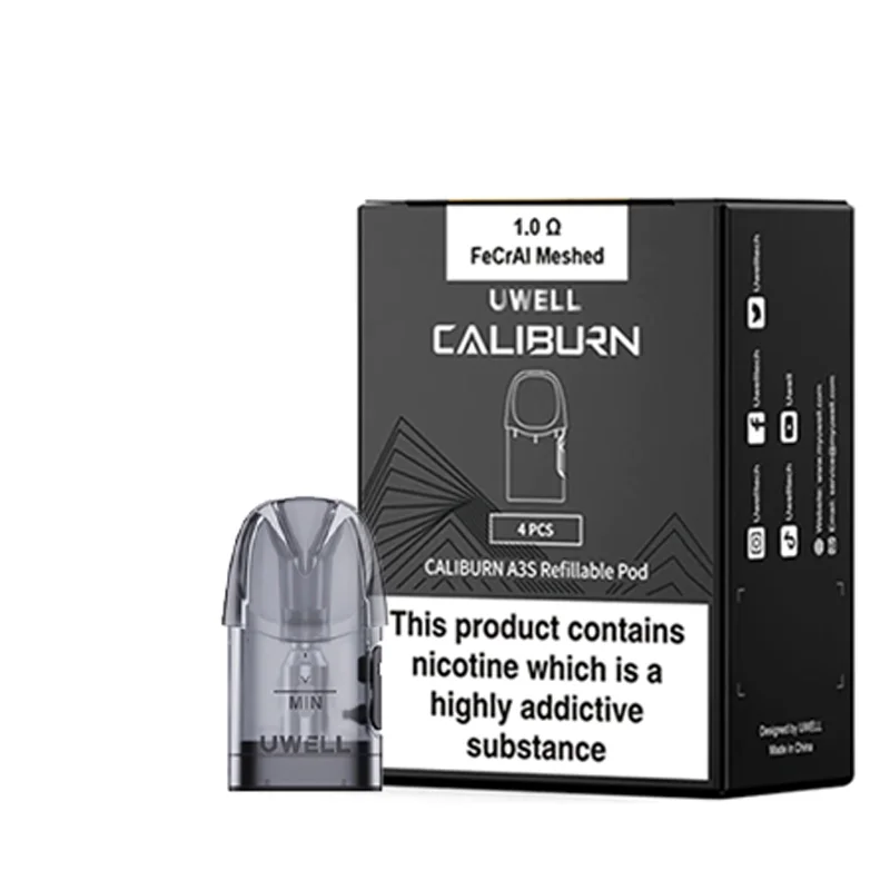 CALIBURN A3S REFILLABLE POD 4PCS 1ohm