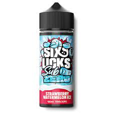 Six licks Sub zero Straw Watermelon ice 100ml