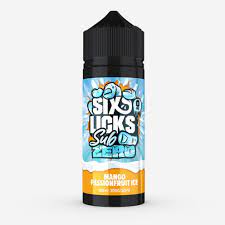 Six licks Sub zero Mango Passion ice 100ml