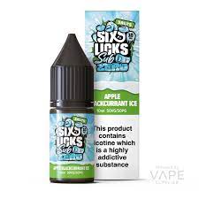 Six licks Subzero Apple Blackcurrant 10mg