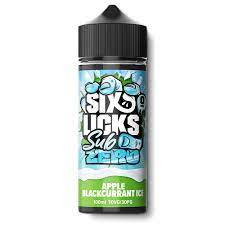 Six licks Sub zero Apple Blackcurrant ice 100ml