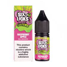 Six licks T.wister Rasp Apple 10mg