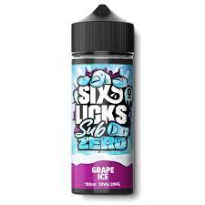 Six licks Sub zero Grape Ice 100ml