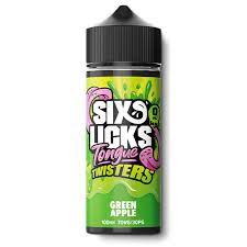 Six licks T twister Green Apple 100ml