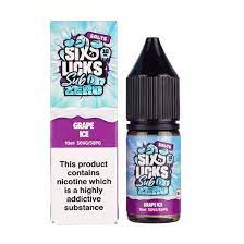 Six licks SubZero Grape Ice 10mg