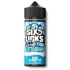 Six licks Sub zero Blue Slush Ice 100ml