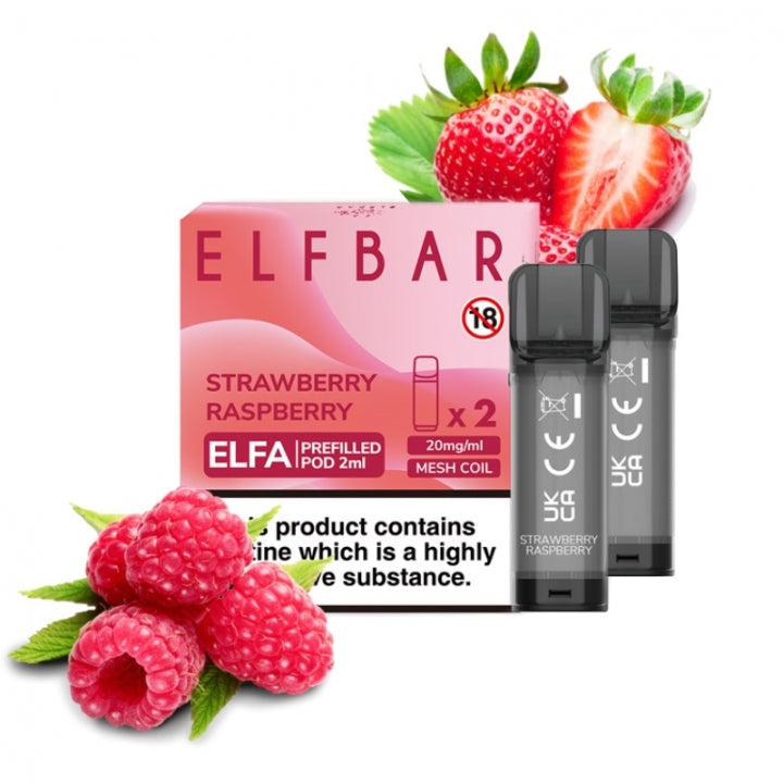 Elfa Prefilled pod x2 Strawberry rasp