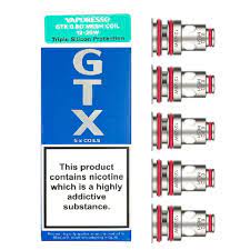 GTX Coils 0.8  12-16W  Bx5  MINT