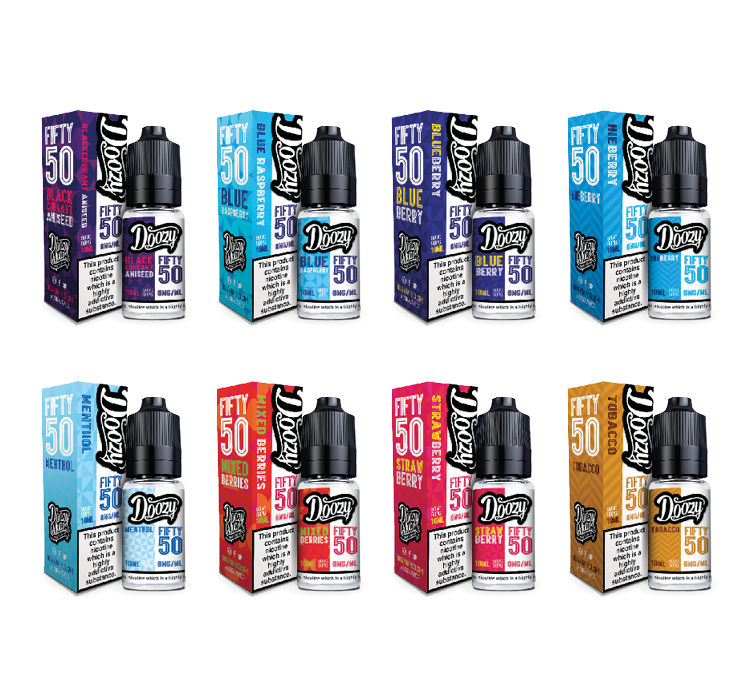 Doozy 50/50 Range Coming Soon - Cafe Vape Swad