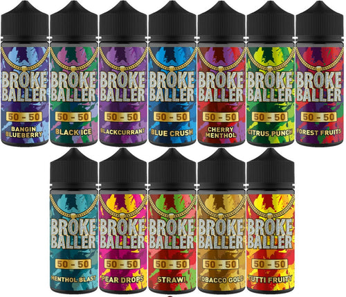 Broke Baller 50/50 100ml - Cafe Vape Swad