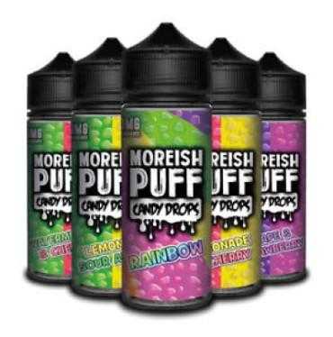 Moreish PUFF CANDY DROPS 100ml - Cafe Vape Swad