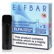 Elfa  Prefilled pod x2 Blue sour raz