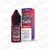 Six licks Salts Cherry On Top 10mg