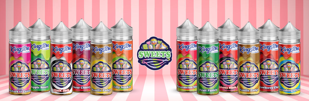 Kingston 50/50 Sweets range 100ml - Cafe Vape Swad