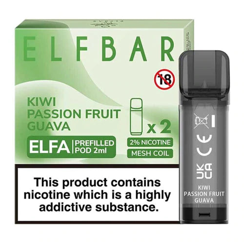 Elfa  Prefilled pod x2 Kiwi Pass Guava