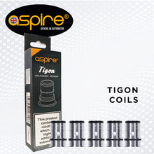 Load image into Gallery viewer, Tigon 0.4ohm Aspire coils bx5 - Cafe Vape Swad
