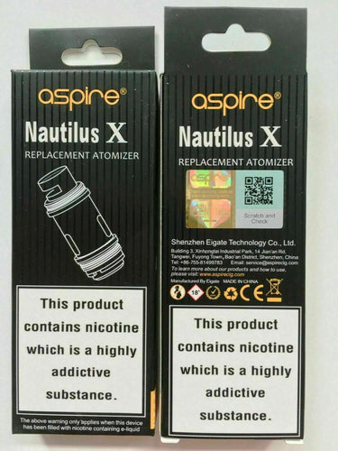 Nautilus X 1.5 Aspire Coils BX5 - Cafe Vape Swad