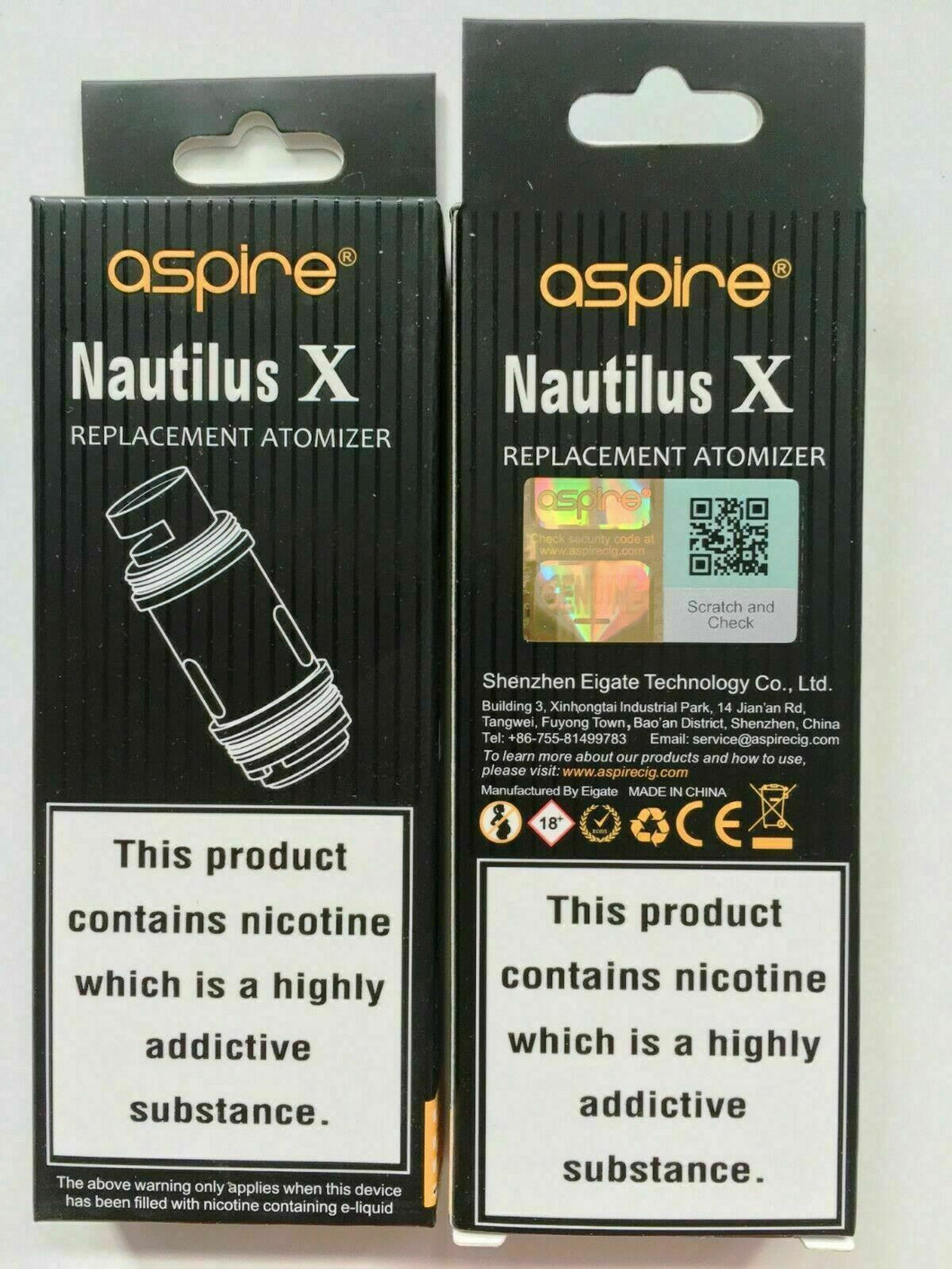 Nautilus X 1.5 Aspire Coils BX5 - Cafe Vape Swad